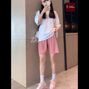 Quần short nữ Thời trang kenchi mẫu mới hè thu mặc cực mát mẻ sooc ngố cạp thun co giãn logo chữ hàng đẹp