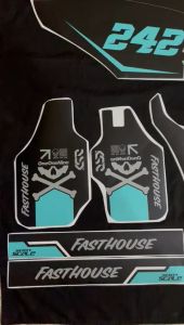 Decal Fullbody Keren Stiker CRF Hitam List Biru Stabilo Simple