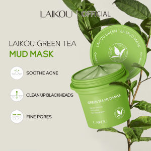 LAIKOU Green Tea Mud Mask 100g Gentle Cleansing Clay Mask Face Care 100g