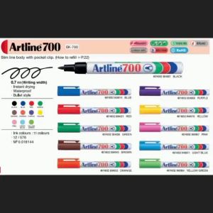 ARTLINE Spidol Permanent Marker EK-700: Pilihan Terbaik untuk Desain Grafis & Kerajinan