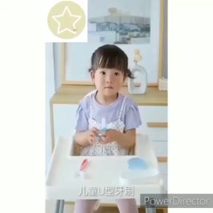 Sikat Gigi bentuk U / sikat gigi anak Bahan silikon BPA Free