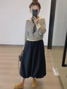 กระโปรงทรงเอเอวสูงสไตล์เกาหลี กระโปรงทรงเอทรงพอง กระโปรงทรงเอยาวปานกลาง กระโปรงทรงเอทรงเอ กระโปรงทรงเอเอวสูง