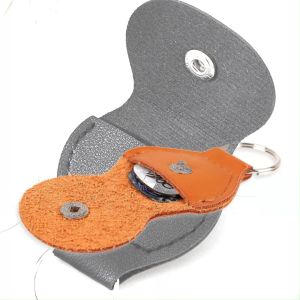 Guitar Pick Holder Bag PU Durable Portable Keyring Design Guitar Plectrum Storage Scratch Protection