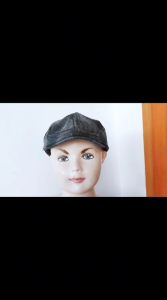 TOPI BAYI PET KODOK MOTIF KOTAK 1-3 TAHUN