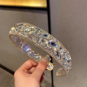 Summer New Arrival Retro French Fairy Hair Accessories Rhinestone Hairpin Headband Female Online Influencer Star Same Style Headband Fancy