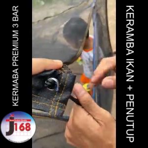 Keramba Ikan waring jaring RK 3 bar super tebal siap pakai ukuran 6x15x1