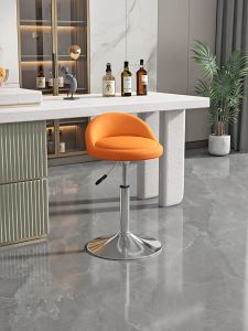 IAKE-Bar Chair Adjustable Lift Chair Counter Chair Leisure Chair High Chair Backrest Chair  PP Material Chair Dining Chair Coffee Chair 吧台椅