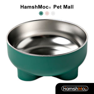HamshMoc Stainless Steel Pet Feeding Bowl Detachable Cat Bowls Large Capacity Dog Feeder No-Spill Easy to Clean for Cats Puppy Dog