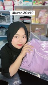 Plastik Klip Ziplock Dress Sepatu Bening Tebal Uk 30x40 28x40 25x35 20x30 16x25 100Pcs