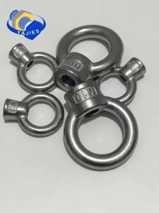 Stainless Steel 304 Japanese Eye Nuts M6 M8 M10 M12 M16 Lifting Rings Marine-Grade Hardware JIS1169 Rigging Hoisting Industrial