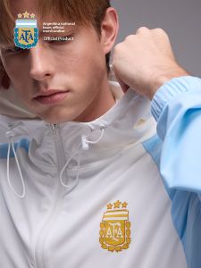ALL STAR PARTNER | Blue and White Hooded Breathable Sun Protection Jacket
