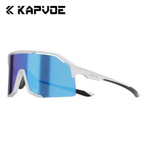 Kapvoe Photochromic Cycling Glasses UV400 Bike Sunglasses for Man MTB Goggles Outdoor Camping Hiking Sports Bicycle Eyewear