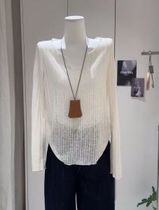 Summer Loose Womens T-Shirt UV Protection V-Neck Transparent Design Casual Style Fashionable Sunscreen Shirt Ladies Top