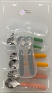 Sendok Garpu Anak Set Stainless 304 / Sendok Set Anak BPA Free
