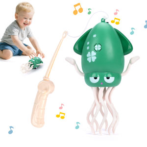 Musical Crawling Octopus Baby Toy Dancing Octopus Toys with LED Light Automatic Obstacle Avoidance Squid Kids Birthday Gifts