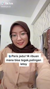 Jilbab Segi Empat Kerudung Paris Jadul Varisha Hijab Polos Warna Neci 2 Sisi UK 110x110 Cm