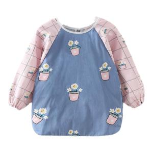 SUPIAN | เสื้อคลุมกันเปื้อนเด็ก กางเกงป้องกันรอยยับ กางเกงขายาวสำหรับเด็ก ชุดกันเปื้อนเด็ก กางเกงขายาวสำหรับเด็ก สวมใส่สบาย ระบายอากาศได้ดี ป้องกันรอยยับ