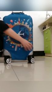 [✅SG Ready Stock] Thick Elastic World Map Luggage Protective Cover Zipper Suit For 18-32 inch Bag Suitcase Covers Trolley Cover Travel Accessories