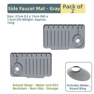 FENGHEDAHAI | Faucet Side Foldable Anti-splash Silicone Sink Drainage Mat