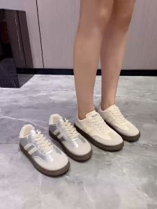 Silver thick-soled lightweight Forrest Gump shoes for women retro sneakers new autumn all-match casual white shoes