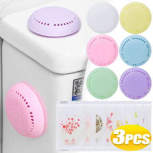 3Pcs Toilet Aromatherapy Fragrance Lasting Deodorant Bathroom Bedroom Wardrobe Car Home Household Round Fresher Solid Air Fresheners