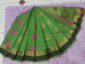 Kanchipuram cotton saree (readystock)