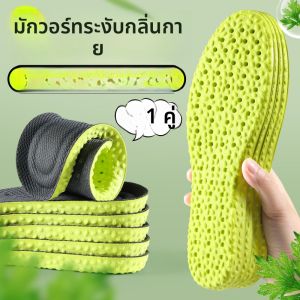 LINGMIAO | แผ่นรองในรองเท้ากีฬาดูดซับความชื้น ป้องกันแบคทีเรีย ระบายอากาศ 42