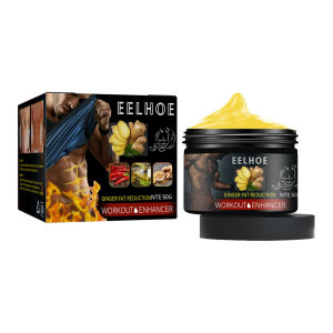 Eelhoe Ginger Abdominal Cream Powerful Weight Loss Muscle Essential Oil Fat Burning Tightening Belly Body Shaping Slimming Cream Sweat Enhancer Slimming Anti Cellulite Fat Burning Weight Loss Powerful Increase Tightening Muscle Personal Care Product 50g