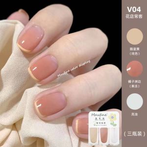V01-V25 Maxfine 3 Colors Nail Polish Glossy Water Base Peel Off Able Easy Remove Quick-Drying 三色指甲油亮油封层可撕拉无味水性指甲油免烤快干