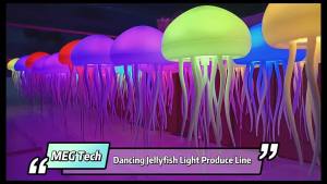 Cartoon Dancing Jellyfish Night Light RGB Gradient Cute Jellyfish Bedside Lamp Voice Control Type-C Charging LED Night Lamp