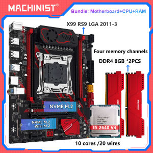 MACHINIST X99 RS9 Motherboard Combo LGA2011-3 Xeon Kit E5 2640 V4 CPU Processor DDR4 16GB 2666MHz Memory NVME M.2 Four Channel X99 Motherboards X9 Motor - Lazada