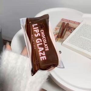 MAGIC CASA 5 Pcs Chocolate Lip Glaze Lipstick Matte Lip Matte Moisturizing Lip Gloss Waterproof
