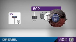 DREMEL 502 Flap Wheel 9.5 mm - 1pc/pkt