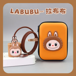 Ốp Lưng Bảo Vệ Cáp Dữ Liệu Nhanh Labubu Tương Thích Với iPhone 15 pro Max Cáp Sạc Siêu Nhanh 20W Dây Quấn Đồ Họa Hoạt Hình