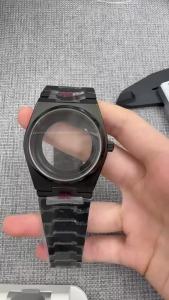 39.5mm Two Tone Rose Gold Full Rose Gold PRX Style Modification Watch Case Sapphire Glass Fits NH34 NH35 ETA2824 PT5000 Movement