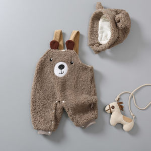 กางเกงบ็อกเซอร์หนาแบบมีขนสำหรับฤดูหนาวสำหรับเด็กชายและเด็กหญิง ผ้ากำมะหยี่ แขนกุด ทรงหลวม กางเกงบ็อกเซอร์ผ้ากำมะหยี่สำหรับเด็ก