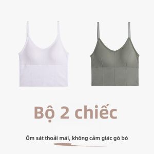 MiiOW | Áo ba lỗ dây nhỏ không cần mặc đồ lót MiiOW Cat Person 2025 dành cho nữ Áo khoác ngoài mỏng có đệm ngực tự làm lưng đẹp