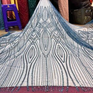 EKSKLUSIF !! Kain Tile Mewah | Penuh Payet | Motif Elisap | Kain Meteran | Bahan Kebaya Wisuda | Bahan Kebaya Pengantin