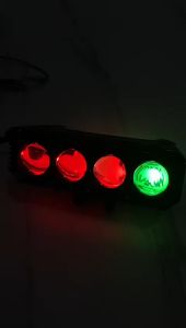 Lampu Tembak SQL 4 Mata Plus Devil RGB Hi Low Putih Kuning Universal Motor Mobil Bracket PNP