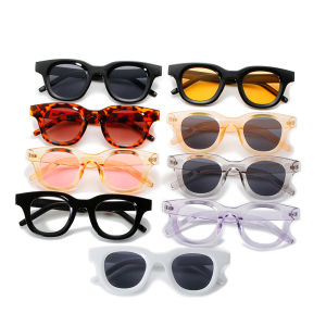 IVY Personality Concave Small Frame Sunglasses Retro Fashion Round Simple Sunglasses