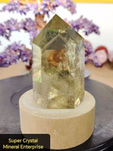 Natural Namibia Collection Mountain Phantom Citrine Crystal Point Ornament CP14