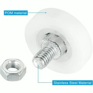 Drawer Locks Replacement Wheels Bearing Drawer Rollers 8Pcs Bearing Pulley Small Wheel Drawer Pulley With Screw