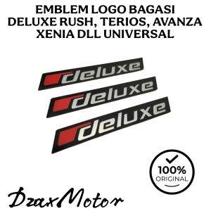 EMBLEM LOGO BAGASI DELUXE RUSH TERIOS AVANZA XENIA DLL UNIVERSAL ORIGINAL