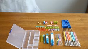 【Fast Delivery】5Pcs 16 Size Crochet Hook Set Knitting Supplies Stainless Steel Crochet Needles Accessories Sewing Tools Set【Arrive 1-3 Days】