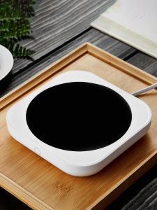 Large Glass Teapot with Electric Heating Base Milk Office Thermometer Home Insulated Cup Mat Adjustable 80 Degrees