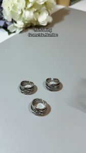 Alambre Geometric Ring – Hip-Hop Style Open Rings – Alloy & Silver-Plated