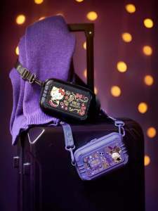 Hong Kong 7-11 Sanrio Collaborative Blind Box Kuromi Doll Coin Phone Wallet Makeup Case Cartoon Anime Themed Crossbody Bag