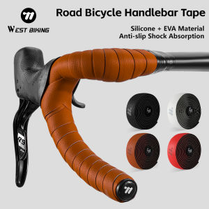 West Biking | WEST BIKING Silicone EVA Road Bike Handlebar Tape 3mm Thick High Elastic Anti Slip Shock Absorption Cycling Bar Wrap with 2 Plug