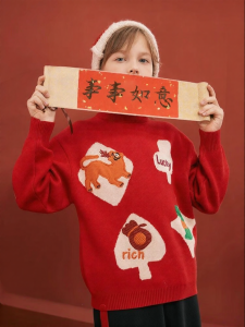 Red Thick Childrens Sweater