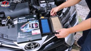 ราคาพิเศษ กรองอากาศ Toyota Vios/Yaris/Sienta 13-18 Yaris Ativ 2018-2020  Mitsubishi Mirage/Attrage ล้างน้ำได้ Datatec Tornado